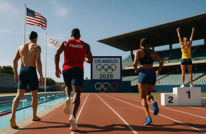 DEZE FRANSTALIGE ATLETEN DOEN NU AL DROMEN VAN DE OLYMPISCHE SPELEN VAN 2028