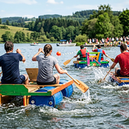 Course de caisses à savon sur l'eau sport L'EQUIPE 21